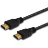 SAVIO CL-195 HDMI cable 2 m, black, gold-plated connectors, v2.0 high speed, ethernet/3D HDMI vadi