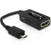 Delock adapter MHL -> HDMI(F) + MICRO USB (BF) (smartphone to TV HD+power supply)