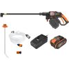 Tīrīšanas aprīkojums Worx HydroShot WG633E; 20 V; 1x4,0 Ah akum. Augstspiediena mazgātāji