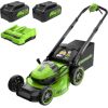Akumulatora zāles pļāvēja pašgājējs Greenworks MO48L424-01;2x24 V; 2x4,0 Ah akum.