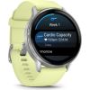Garmin   Venu 4 - 45mm, Silver with Citron Silicone band sports watch