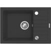 Maidsinks BALI sink (62x44) 1B1D black + Lungo mixer tap Virtuves izlietnes