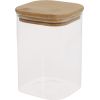 Glass jar JAR 10x10xH14cm 1100ml with bamboo lid