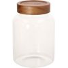 Glass jar RIVA D13xH19cm 1930ml acacia wood with lid