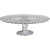 Glass platter CAKE PLATE D29xH9cm