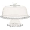 Glass platter 3in1 CAKE PLATE D31xH23cm