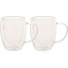 Mugs DOUBLE 2pcs 300ml glass with double wall