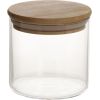 Glass jar JARA D8,3xH8cm 390ml with bamboo lid