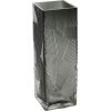 Vase ZANA 10x10xH30cm, grey glass