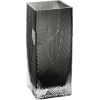 Vase ZANA 10x10xH25cm, grey glass