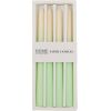 Antique candle CAROLA 4pcs 25cm green/white mother-of-pearl