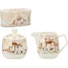 Sugar box and cream jug in MIA DEER gift box