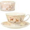Cup/saucer MIA DEER 180ml in gift box
