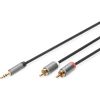 Digitus | Stereo 3.5mm to 2RCA Splitter Y, M to M | DB-510330-018-S | 3.5mm stereo | 2x RCA plug