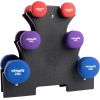 VIRTUFIT ZESTAW HANTLI NEOPRENOWYCH Z UCHWYTEM