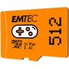 Emtec mSD 512GB UHSI U3 V30 A2 Gaming Orange Карты памяти