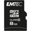 Emtec mSD 8GB Class10 Classic Atmiņas kartes micro SD SDHC