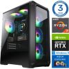 INTOP AQUA Ryzen 7 8700F 16GB DDR5 500SSD M.2 NVME RTX4060 8GB WIN11Pro Персональные компьютеры