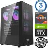 INTOP Ryzen 7 8700F 32GB DDR5 2TB SSD M.2 NVME+2TB RTX4060 8GB no-OS Персональные компьютеры
