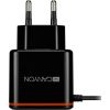 Canyon   Wall Charger With USB TYPE C CABLE , 2.1A Black