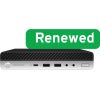 HP RENEW Grade B ProDesk 400 G3 Desktop Mini PC Intel Core i5 i5-7500T 8 GB SSD 128 GB Intel HD Graphics 630 Windows 11 Pro 12 month(s)