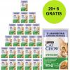 PURINA Cat Chow Sterilised with lamb and green beans in sauce - wet cat food - 26x85g (20 + 6 GRATIS) Консервы кошек