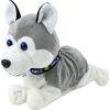 Leantoys Pies pluszowy interaktywny Husky na baterie