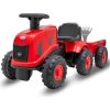 Baby Mix Jeździdełko traktor z przyczepą Benny czerwony