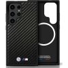 BMW Leather Carbon MagSafe Aizsargapvalks Priekš Samsung Galaxy S25 Ultra Neoriģinālie Maciņi