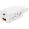 Hama   Mini Adapter 45W GaN USB-C + USB-A White