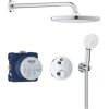 Grohe iebūvējama dušas sistēma ar termostatu Grohtherm Tempesta 250, hroms