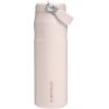 Stanley Termopudele ar salmiņu The IceFlow Bottle Flip Straw 2.0 0,7L gaiši rozā Pudeles