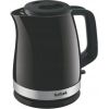TEFAL Kettle KO150F30 Delfini Vision Electric 2400 W 1.5 L Plastic 360° rotational base Black/Stainless steel