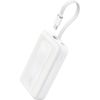 Anker Power Bank, Built-In USB-C Cable, 30W A1688H21 10000 mAh White