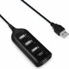 Goodbuy USB sadalītājs (centrmezgls) USB 2.0 līdz 4 x USB 2.0 melns Jaunumi - Datori