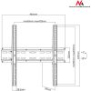 LCD LED Plasma TV Mount Wall Slim Mount Max. 32-70" Up To 35kg Maclean MC-748 TV un monitoru stiprinājumi, kronšteini