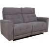 Recliner sofa BOSCO 2-seater with electric mechanism, grey