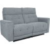 Recliner sofa BOSCO 2-seater with electric mechanism, bluish grey