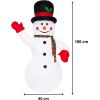 Piepūšamais sniegavīrs Springos CL4056 LED gaismas dekorācija 180 cm Ziemassvētku dekorācijas