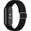 iLike   Mi Band 8 wristband bracelet Braided fabric strap Black Smart pūlksteņu aksesuāri