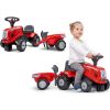 Falk FALK Traktorek Baby Mac Cormick Czerwony z Przyczepką + akc. od 12 miesięcy