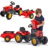 Falk Traktorek Red Supercharger Czerwony Otwierana Maska