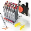 Double-sided Marker Pens ARRTX Oros, 24 Colours, red tone shade