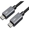Extradigital Kабели Thunderbolt 3, USB-C - USB-C, 40Gbps, 100W, 20V/ 5A, 5K/ 60HZ, 2m Сетевые кабели, провода