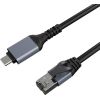 Extradigital Adapter Cable CAT6 UTP, USB Type-C to RJ45, 5m Tīkla vadi
