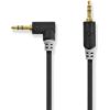 Kabelis Nedis AUX 3.5mm - 3.5mm Angled 1m Проводa