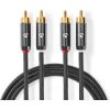 Kabelis Nedis 2x RCA - 2x RCA 2m Проводa