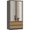 Top E Shop Topeshop SZAFA MALWA AN/AR L bedroom wardrobe/closet 5 shelves 2 door(s) Skapji