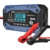 Qoltec 52482 vehicle battery charger 12/24 V Black, Blue Jaunumi - Audio-Video
