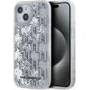 Karl Lagerfeld Apple  Karl Lagerfeld Liquid Glitter Monogram Gradient Case for iPhone 15 White Neoriģinālie Maciņi